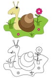 bokfärgläggningen lurar sidasnailen vektor illustrationer bokfärgläggningen lurar sidasnailen vektor illustrationer