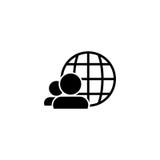 Bol en van het mensenpictogram vectorillustratie EPS 10 royalty-vrije illustratie Bol en van het mensenpictogram vectorillustratie EPS 10 royalty-vrije illustratie