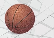 Bola y vidrio del baloncesto ilustración del vector Bola y vidrio del baloncesto ilustración del vector