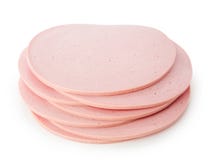 Bologna Slice Isolated On White Background Cutout Royalty Free Stock Image Bologna Slice Isolated On White Background Cutout Royalty Free Stock Image