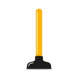 bolzen Gerät für das Säubern der Rohrleitung plombieren, Abwasserkanalblockierungen, Toilette Vektorillustration auf lokalisierte vektor abbildung bolzen Gerät für das Säubern der Rohrleitung plombieren, Abwasserkanalblockierungen, Toilette Vektorillustration auf lokalisierte vektor abbildung