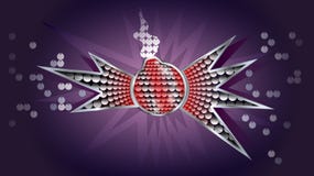 Bombenmetallrahmen mit Pailletten lizenzfreie abbildung Bombenmetallrahmen mit Pailletten lizenzfreie abbildung