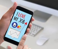 Bon AMOUR de Job Assistant I MON TRAVAIL, j'aime mon travail sur la note Images stock Bon AMOUR de Job Assistant I MON TRAVAIL, j'aime mon travail sur la note Images stock