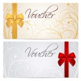 Bon (Giftcertificaat, Coupon) malplaatje. Rode B royalty-vrije illustratie Bon (Giftcertificaat, Coupon) malplaatje. Rode B royalty-vrije illustratie