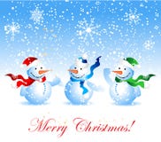 bonhomme de neige de Noël de carte illustration stock bonhomme de neige de Noël de carte illustration stock