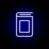 Book cover icon in neon style. Can be used for web, logo, mobile app, UI, UX vector illustration Book cover icon in neon style. Can be used for web, logo, mobile app, UI, UX vector illustration