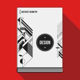 Book cover template with abstract elements