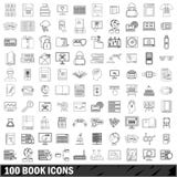 100 book icons set, outline style. 100 book icons set in outline style for any design vector illustration royalty free illustration 100 book icons set, outline style. 100 book icons set in outline style for any design vector illustration royalty free illustration