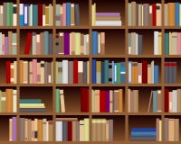 Bookcase Seamless Background
