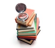 Books And Pocket Watch Royalty Free Stock Photo