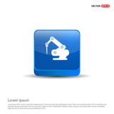 Boor Crane Icon - 3d Blauwe Knoop stock illustratie Boor Crane Icon - 3d Blauwe Knoop stock illustratie