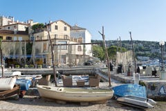 Boote im kleinen mediteraenian Fischereihafen in Opatija stockfotos Boote im kleinen mediteraenian Fischereihafen in Opatija stockfotos