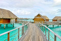 Bora-Bora Idyllic Paradise Island imágenes de archivo libres de regalías Bora-Bora Idyllic Paradise Island imágenes de archivo libres de regalías