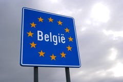 Border of Belgium Royalty Free Stock Images Border of Belgium Royalty Free Stock Images