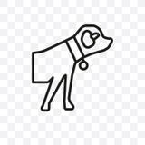 Border Collie dog vector linear icon isolated on transparent background, Border Collie dog transparency concept can be used for we stock illustration Border Collie dog vector linear icon isolated on transparent background, Border Collie dog transparency concept can be used for we stock illustration