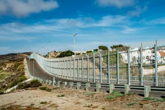 United States Border Wall with Mexico in California stock photography United States Border Wall with Mexico in California stock photography