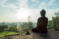 Borobudur auf Java stockbilder Borobudur auf Java stockbilder
