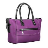 Borsa classica porpora alla moda del ` s delle donne di cuoio Immagine Stock Libera da Diritti Borsa classica porpora alla moda del ` s delle donne di cuoio Immagine Stock Libera da Diritti