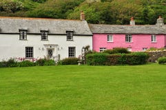 Boscastle village cottage, Cornwall, England, UK