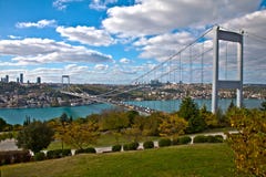 Bosphorus With Bridge Royalty Free Stock Images