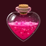 Botella con la poción de amor Elixir de la magia del icono Diseño para la interfaz de usuario del app Elementos del diseño para e Foto de archivo libre de regalías Botella con la poción de amor Elixir de la magia del icono Diseño para la interfaz de usuario del app Elementos del diseño para e Foto de archivo libre de regalías