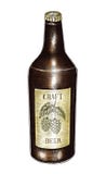 Botella de cerveza dibujada mano del arte fotografía de archivo Botella de cerveza dibujada mano del arte fotografía de archivo