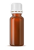 Botella de cristal de la medicina de Brown con el casquillo libre illustration Botella de cristal de la medicina de Brown con el casquillo libre illustration