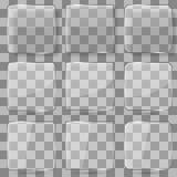 Botones cuadrados de cristal del vector para las aplicaciones móviles stock de ilustración Botones cuadrados de cristal del vector para las aplicaciones móviles stock de ilustración
