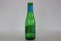 Bottle isolated on white background. Soda bottle. Green bottle. royalty free stock photography Bottle isolated on white background. Soda bottle. Green bottle. royalty free stock photography