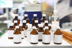 Bottles of chemicals Stock Photo Bottles of chemicals Stock Photo