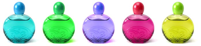 Bottles Of Perfume Stock Images