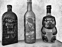 2 bottles old Arkivfoton