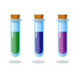 Bottles of potion. Vector illustration. Game icon of magic elixir. For game, web, medical royalty free illustration Bottles of potion. Vector illustration. Game icon of magic elixir. For game, web, medical royalty free illustration