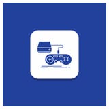 Botão redondo azul para o console, jogo, jogo, playstation, ícone do Glyph do jogo ilustração stock Botão redondo azul para o console, jogo, jogo, playstation, ícone do Glyph do jogo ilustração stock