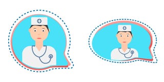 Botón de la consulta médica del vector ilustración del vector Botón de la consulta médica del vector ilustración del vector