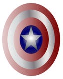 Bouclier de capitaine America illustration stock Bouclier de capitaine America illustration stock