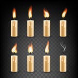 Bougie réaliste de vecteur avec l'ensemble d'icône d'animation du feu illustration de vecteur Bougie réaliste de vecteur avec l'ensemble d'icône d'animation du feu illustration de vecteur