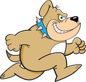 Bouledogue courant de dessin animé Images stock Bouledogue courant de dessin animé Images stock