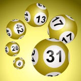 Boules de loto sur un fond blanc illustration de vecteur Boules de loto sur un fond blanc illustration de vecteur