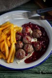 Boulettes de viande suédoises Fin vers le haut Nourriture saine photo stock Boulettes de viande suédoises Fin vers le haut Nourriture saine photo stock