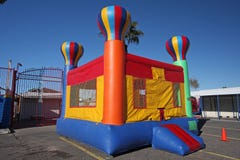 Bounce house from a distance