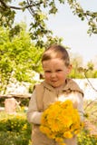 Bouquet of dandelions in children`s hands. hands holding a dandelion flowers bouquet in meadow. Selective focus stock images Bouquet of dandelions in children`s hands. hands holding a dandelion flowers bouquet in meadow. Selective focus stock images
