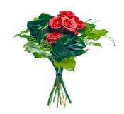 Bouquet of roses and leaves royalty free stock photography Bouquet of roses and leaves royalty free stock photography