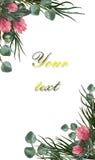 Bouquet sans couture d'aquarelle illustration stock Bouquet sans couture d'aquarelle illustration stock