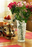Bouquet of wild orchids in vase of glass. royalty free stock images Bouquet of wild orchids in vase of glass. royalty free stock images