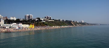 Bournemouth Beach on the hottest day in April Royalty Free Stock Photo Bournemouth Beach on the hottest day in April Royalty Free Stock Photo