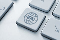 Bouton de Wikipedia photo stock Bouton de Wikipedia photo stock
