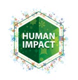 Bouton floral d'hexagone de vert de modèle d'usines d'impact humain illustration de vecteur Bouton floral d'hexagone de vert de modèle d'usines d'impact humain illustration de vecteur