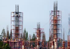 Bouwconstructietechniek royalty-vrije stock foto Bouwconstructietechniek royalty-vrije stock foto