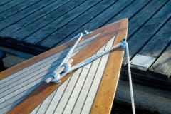 Bow Of Classic Sailboat Stock Photography Bow Of Classic Sailboat Stock Photography